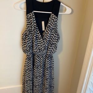 Women’s black and white dress